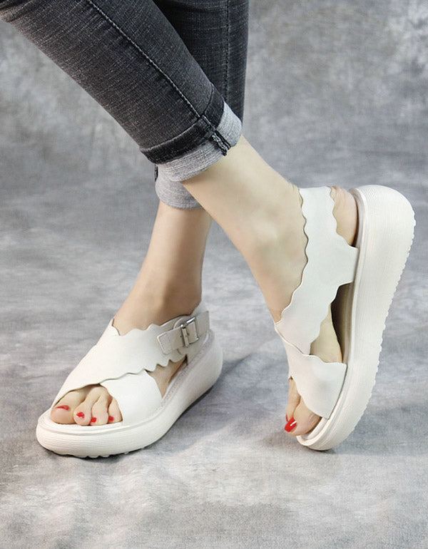 Summer Cross Strap Retro Platform Sandaalit