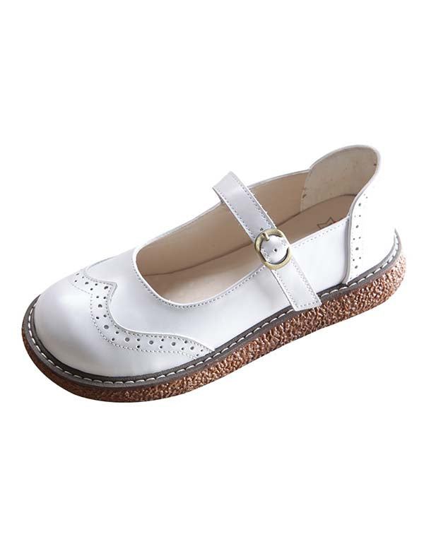 Pyöreän Pään Retro Oxford Mary Jane-kengät