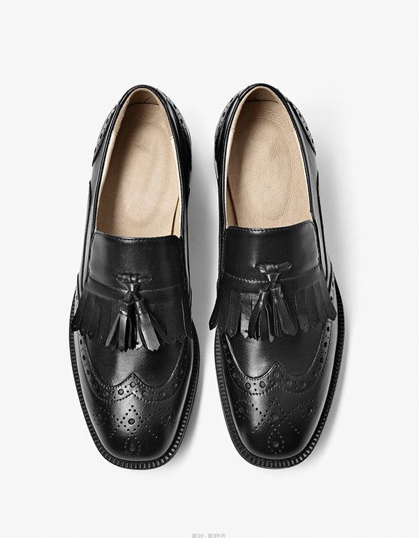 Aito Nahkatupsut British Brock Oxford