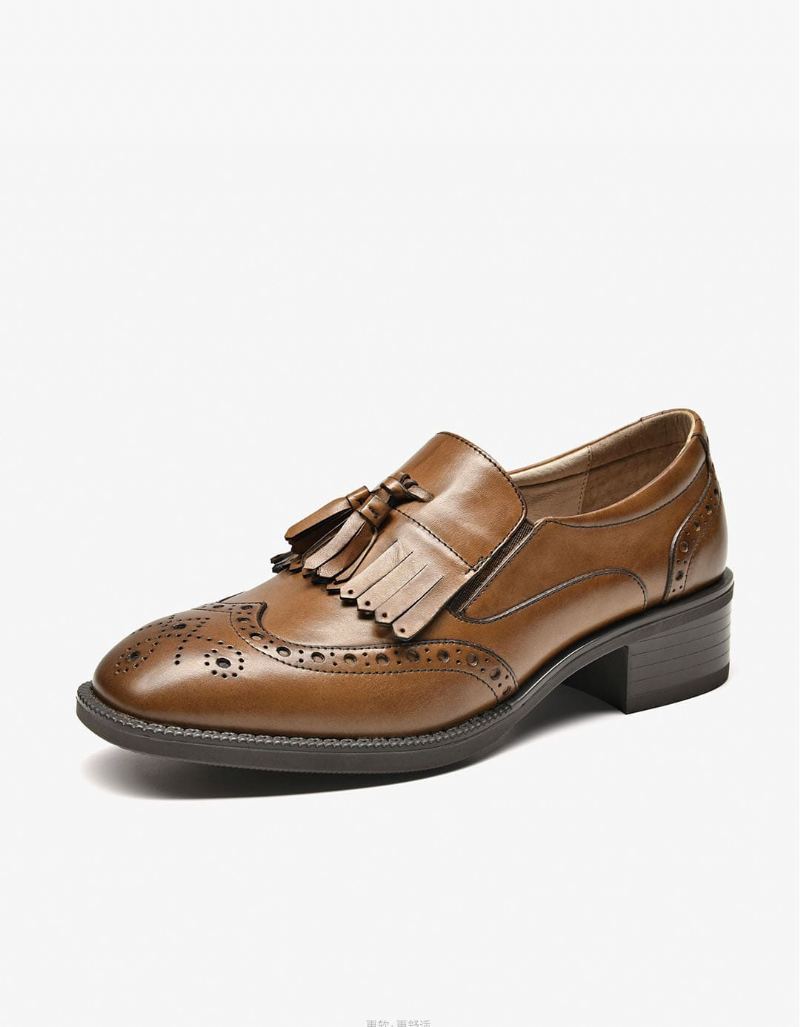 Aito Nahkatupsut British Brock Oxford