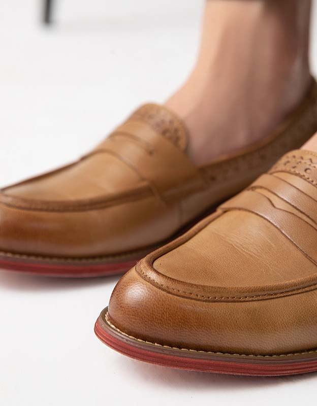 Brittityyliset Vintage Oxfords-loaferit Naisille