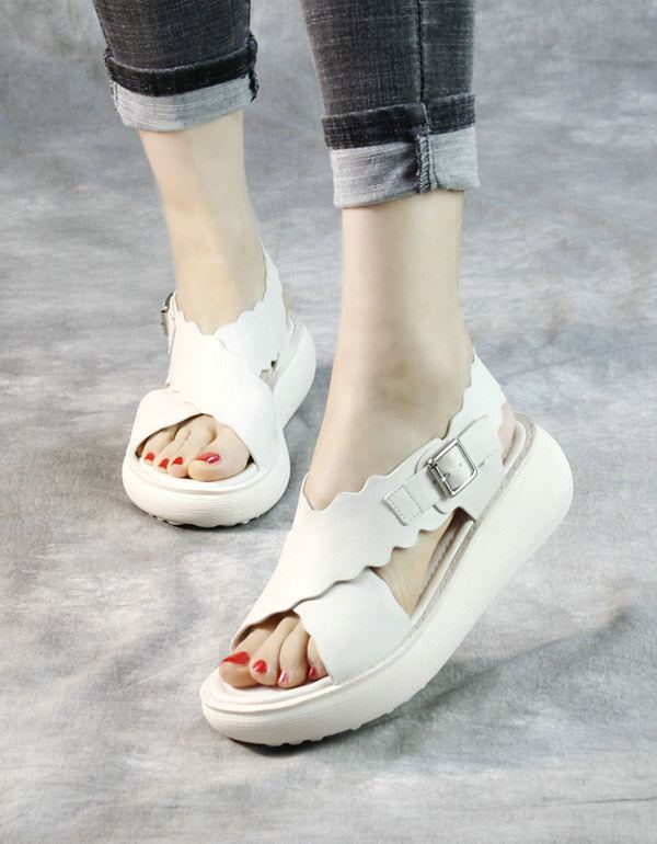 Summer Cross Strap Retro Platform Sandaalit