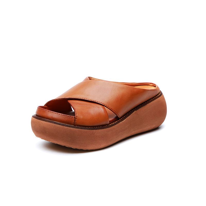 Summer Cross Strap Wedge-tossut