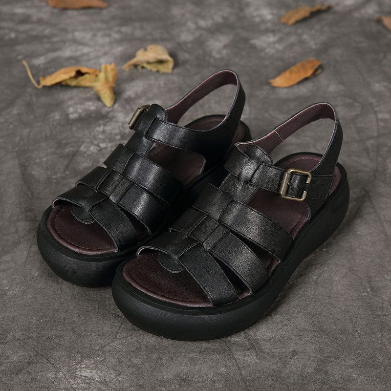 Summer Wedge Buckle Roman Sandaalit