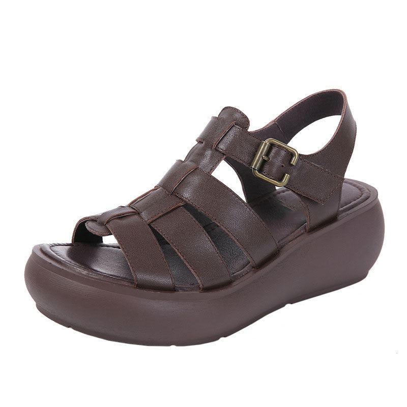 Summer Wedge Buckle Roman Sandaalit