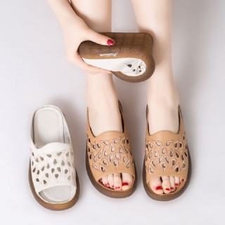 Summer Casual Hollow Tossut Beige