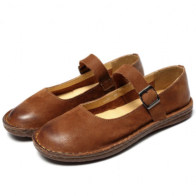 Käsintehty Retro Flat Solki | Lahjakengät | 35-42