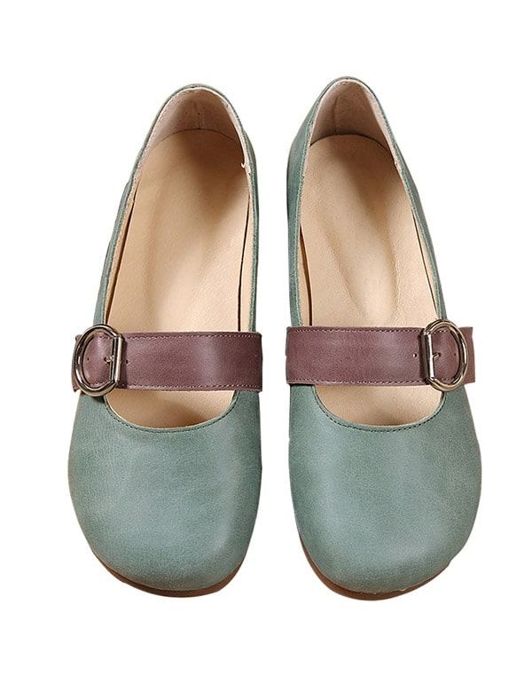 Naisten Solki-slip-on Retro Litteät Kengät